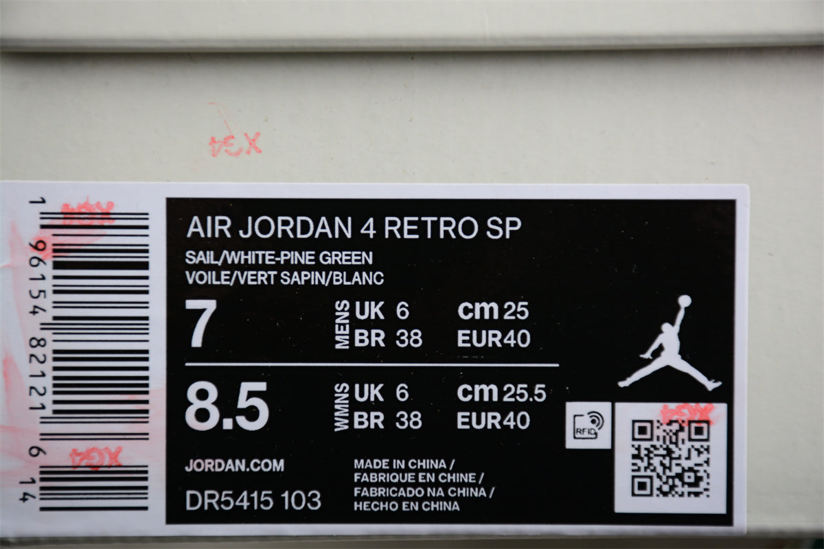 Nike Air Jordan 4 Pine Green Türkis