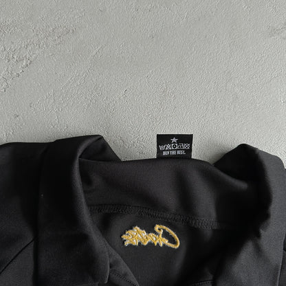 Corteiz Talismo Fußballtrikot – Schwarz 