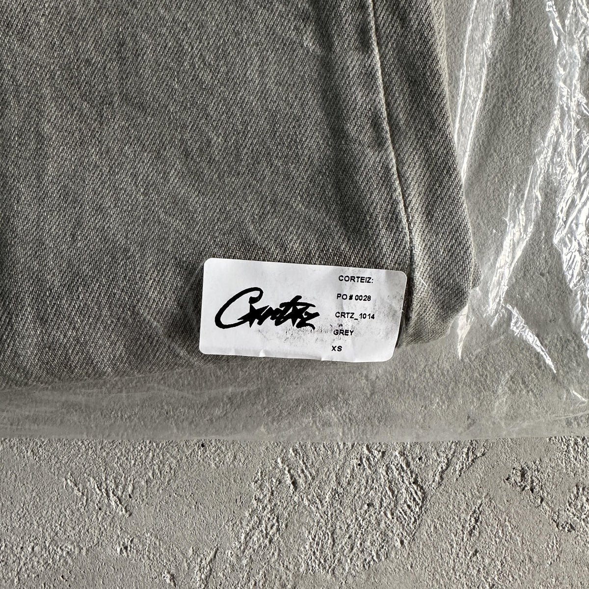 Corteiz Denim Jeanshose Grau