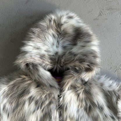 Corteiz Pelzjacke mit Kapuze