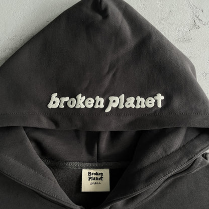 Felpa con cappuccio a doppia cerniera Broken Planet 