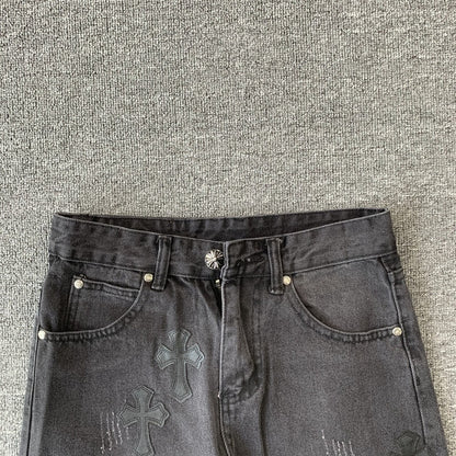 Pantaloni in jeans Chrome Hearts