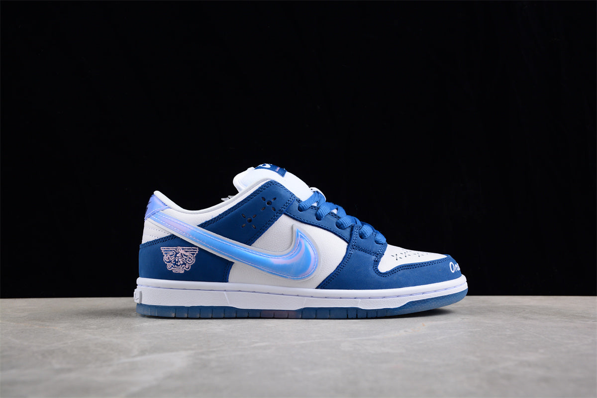 Born x Raised x Nike SB Dunk Low Weiß Blau 