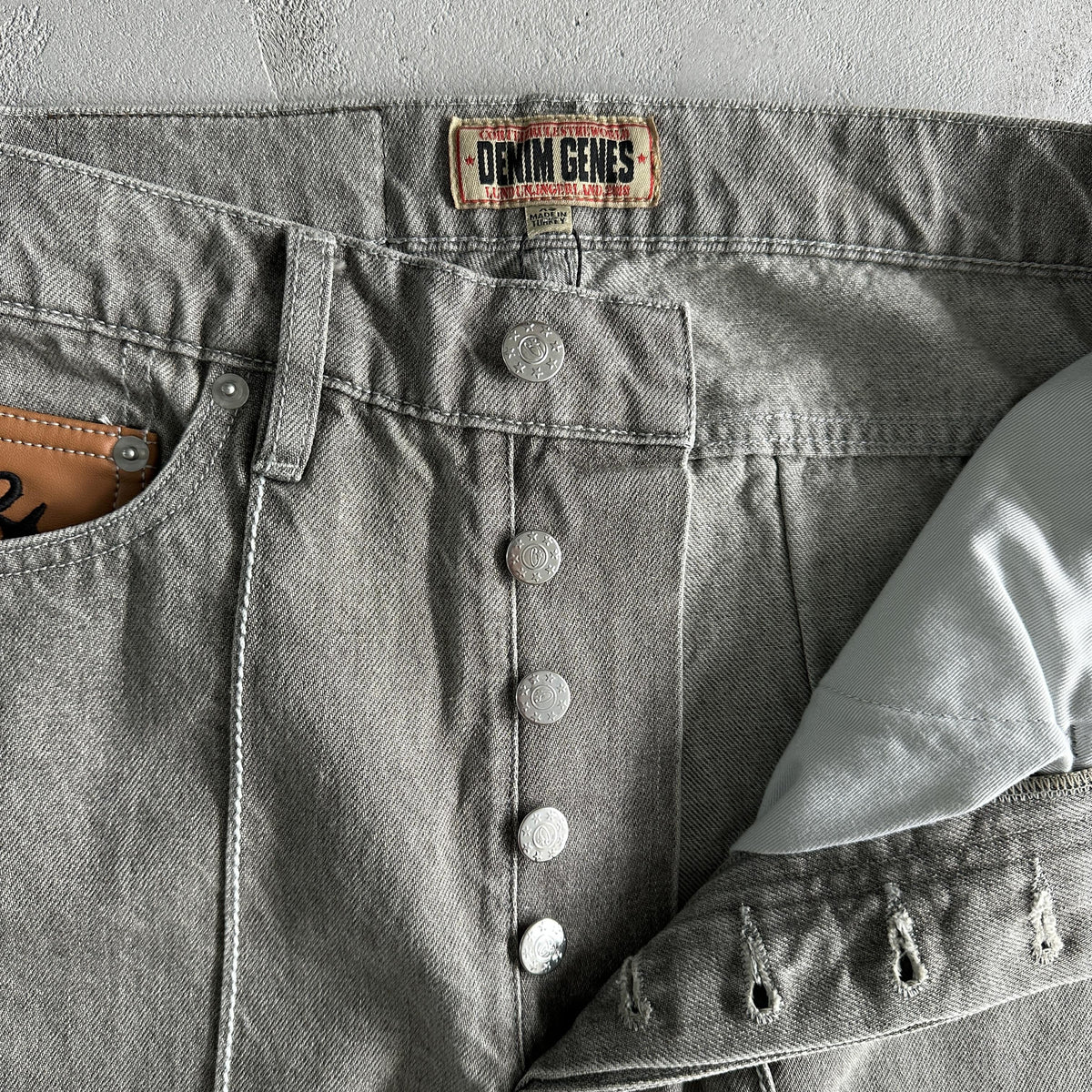 Corteiz Denim Jeanshose Grau