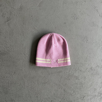 Corteiz Strickmütze mit Streifen - Pink