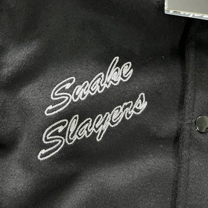 Trapstar Varsity Jacke Couro Legítimo