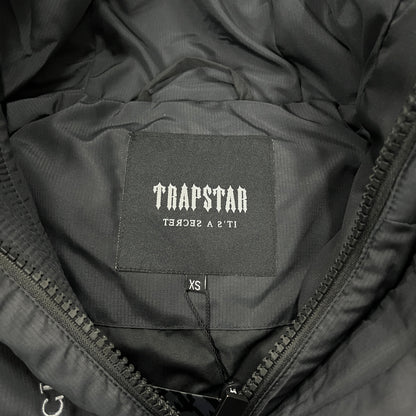 Trapstar Pufferjacke Decoded mit Kapuze Schwarz-Farbverlauf 