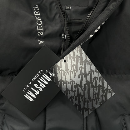 Trapstar Pufferjacke Decoded mit Kapuze Schwarz-Farbverlauf 
