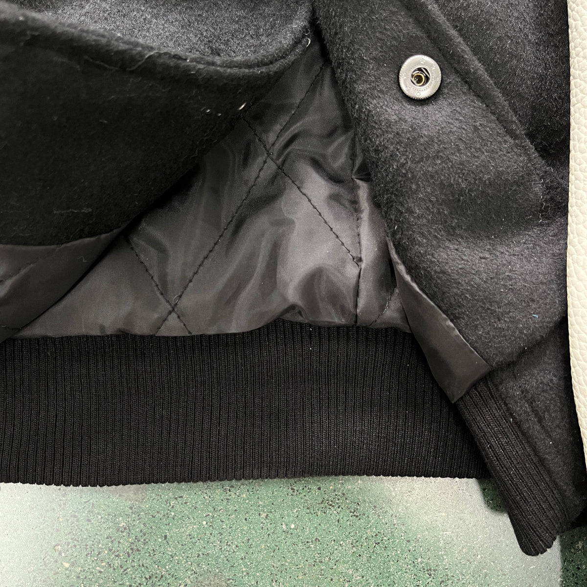 Trapstar Varsity Jacke Couro Legítimo