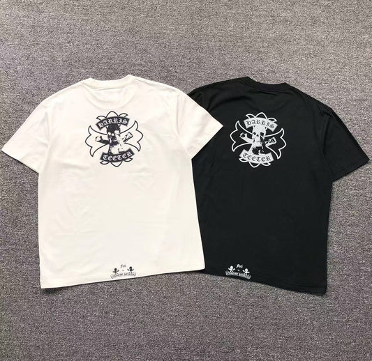 Maglietta con cuori cromati
