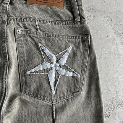 Corteiz Denim Jeanshose Grau