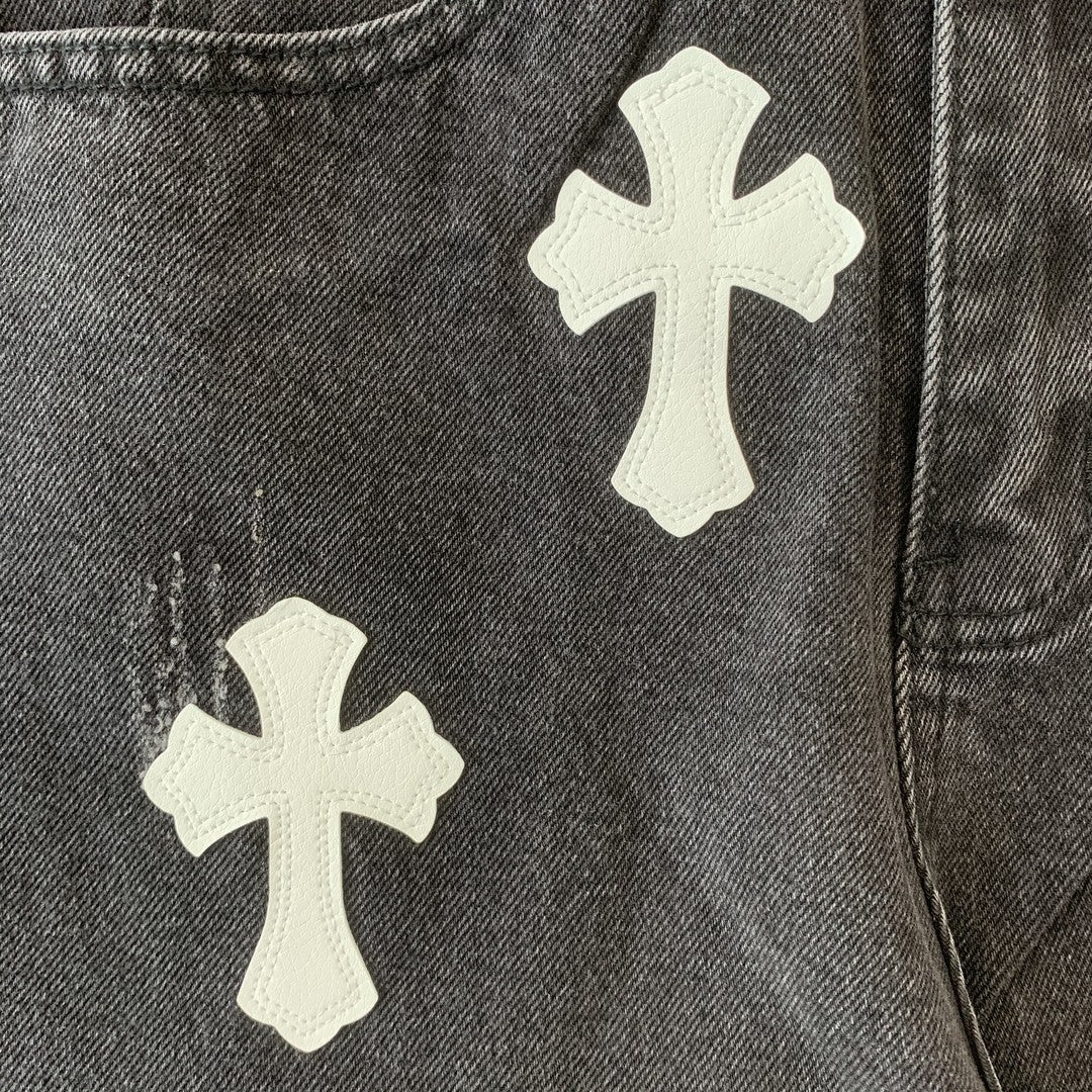 Pantaloni in jeans Chrome Hearts