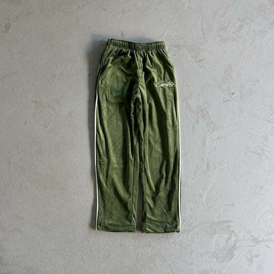 Pantaloni in velluto Corteiz verdi 