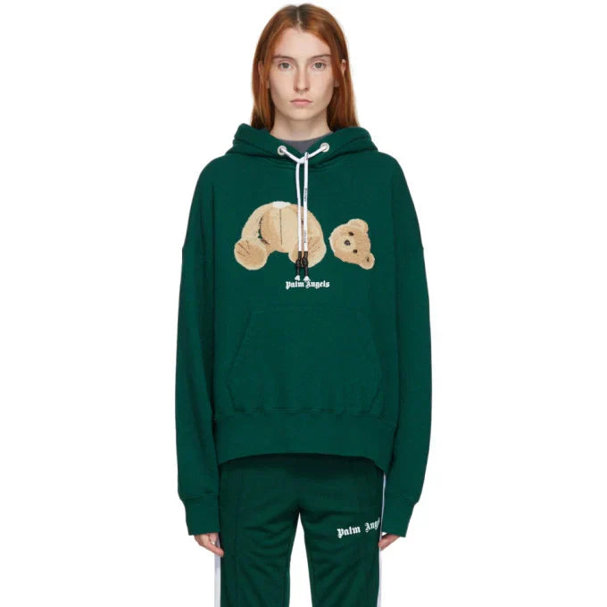 Palm Angels – Kapuzenpullover mit Bären-Print