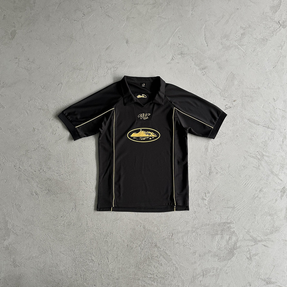 Corteiz Talismo Fußballtrikot – Schwarz 