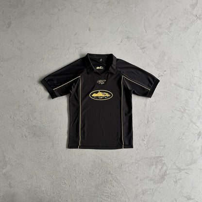 Corteiz Talismo Fußballtrikot – Schwarz 