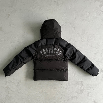 Giacca imbottita Trapstar Decoded Arch nera 