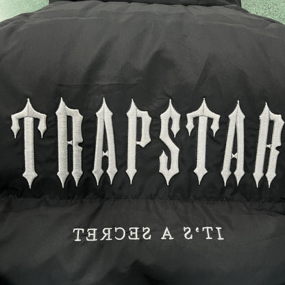 Trapstar Pufferjacke Decoded mit Kapuze Schwarz-Farbverlauf 