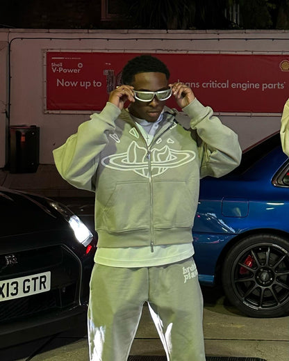 Broken P Zip Up  Suit