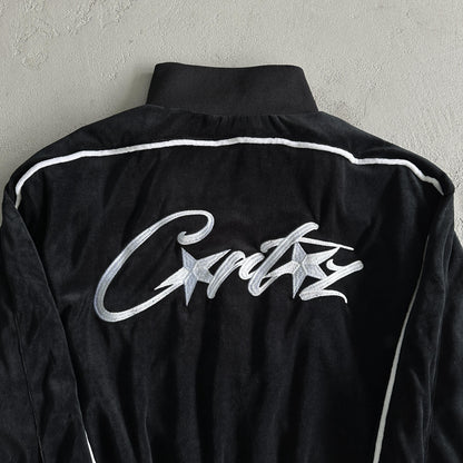 Corteiz Velvet Jacket Black
