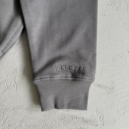 Felpa con cappuccio e zip Broken Planet Twin Flames 