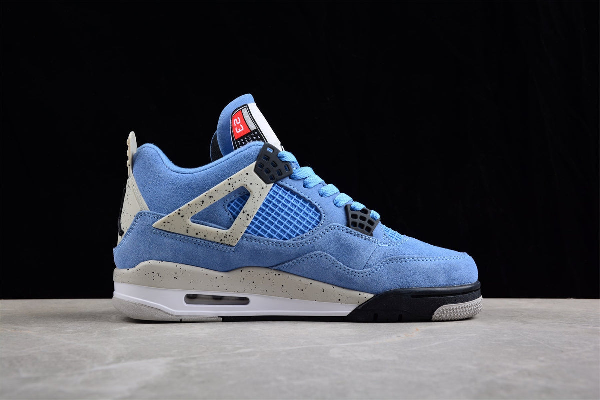 AIR JORDAN 4 RETRO "UNIVERSITY BLUE" BLAU 