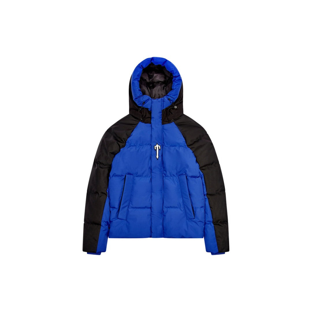 Giacca imbottita Trapstar Decoded Arch nera e blu 
