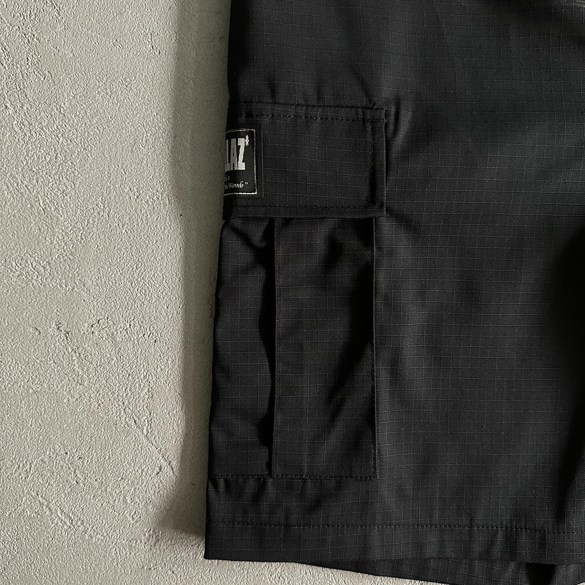 Corteiz – Schwarze Cargo-Shorts