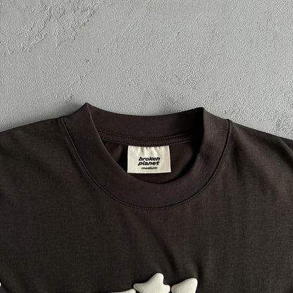 Broken P Heartess Love Tshirt-mocha