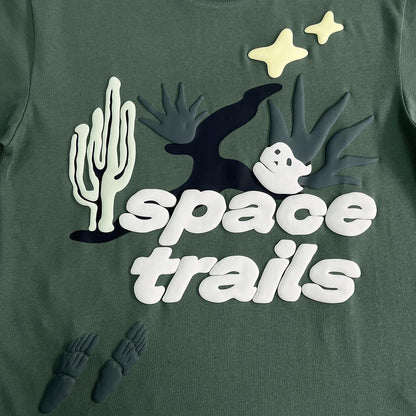 Gebrochener Planet Space Trails TShirt 