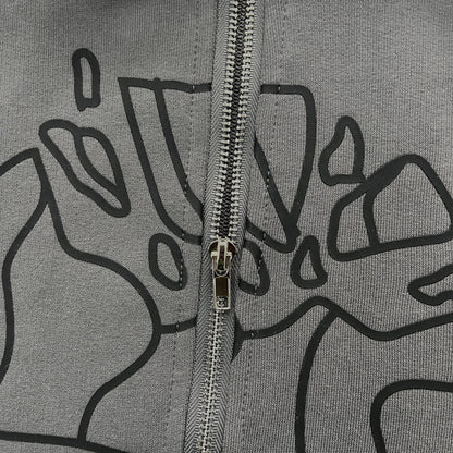 Broken Planet Planet Kapuzenpullover mit Reißverschluss 