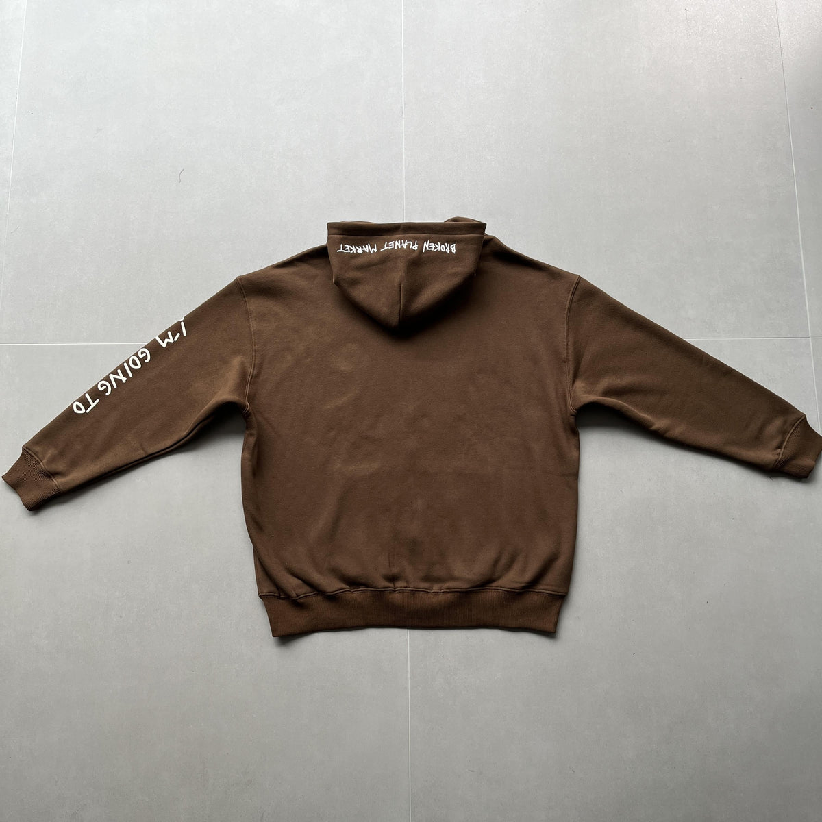 Felpa con cappuccio e zip Artico del Broken Planet Market 
