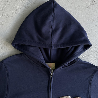 Kapuzenpullover mit dreidimensionalem Corteiz-Adler-Print
