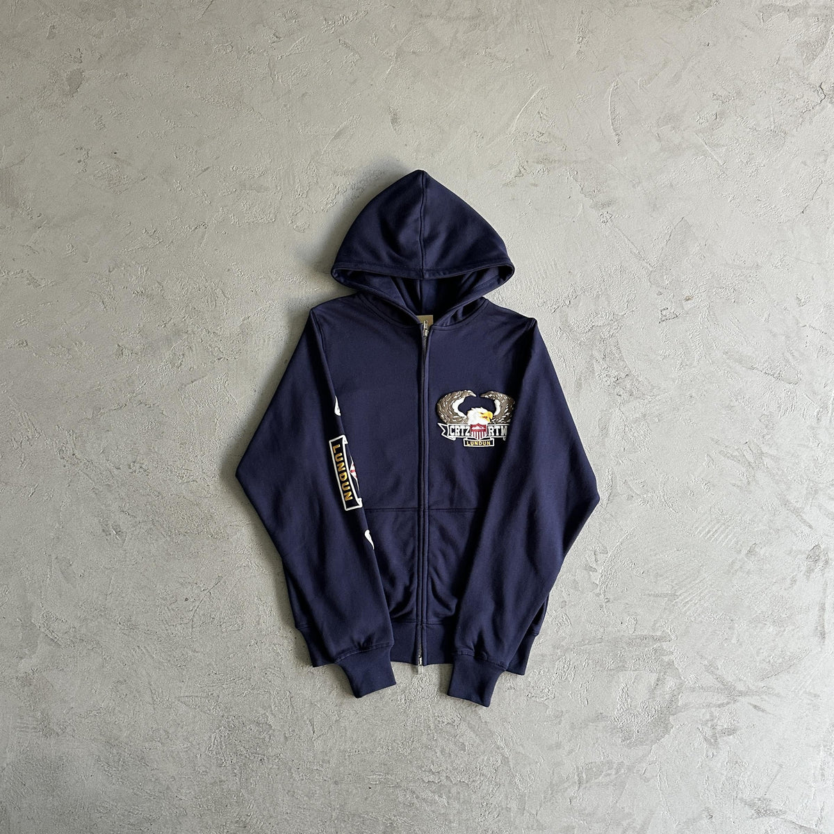 Kapuzenpullover mit dreidimensionalem Corteiz-Adler-Print