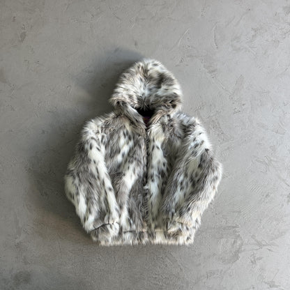 Corteiz Pelzjacke mit Kapuze