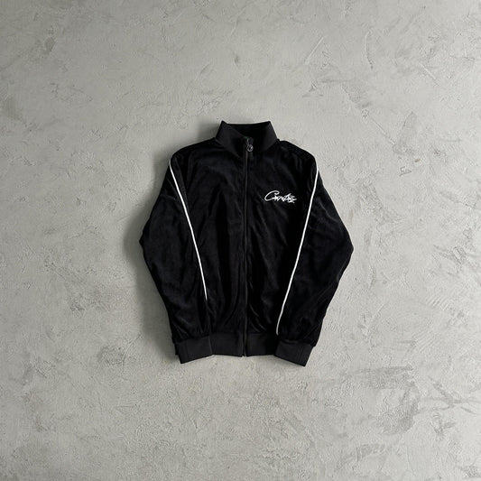Corteiz Samtjacke Schwarz