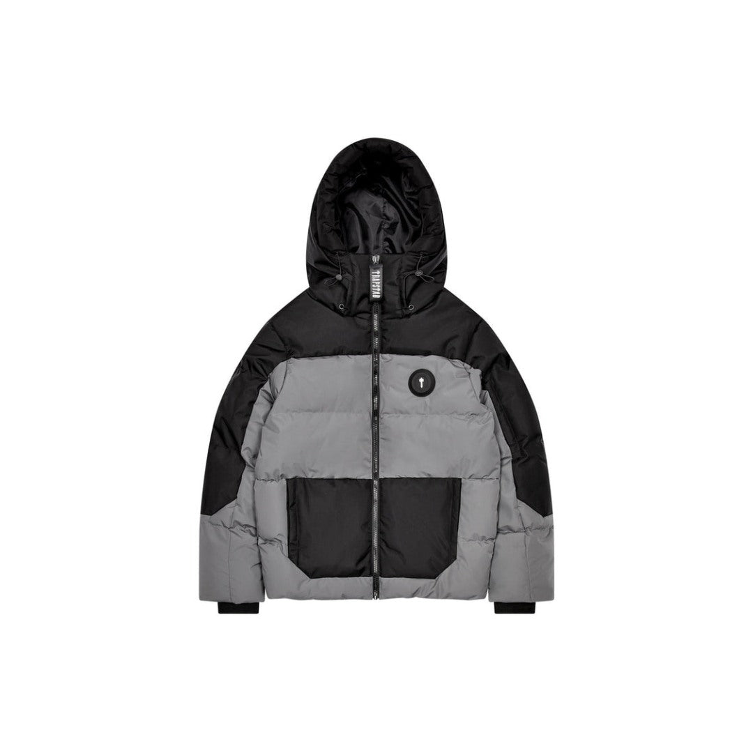 Trapstar Decoded Arch Pufferjacke Schwarz Grau 