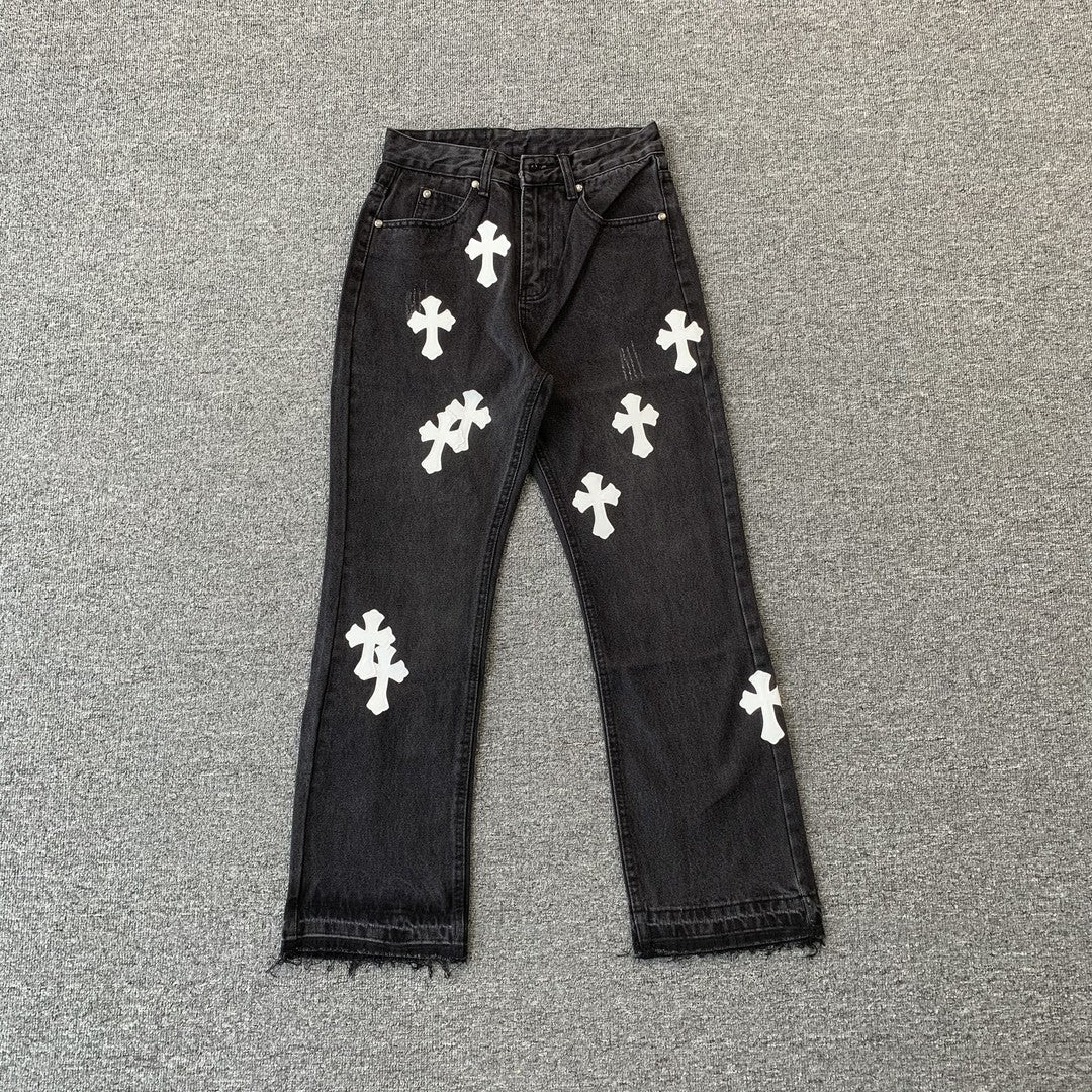 Pantaloni in jeans Chrome Hearts