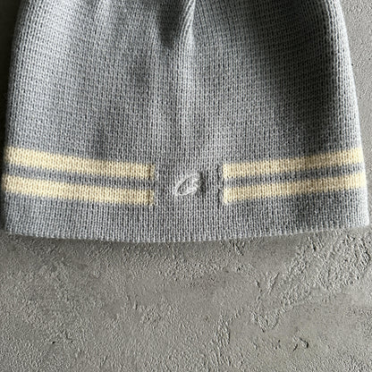 Corteiz Strickmütze mit Streifen - Grau