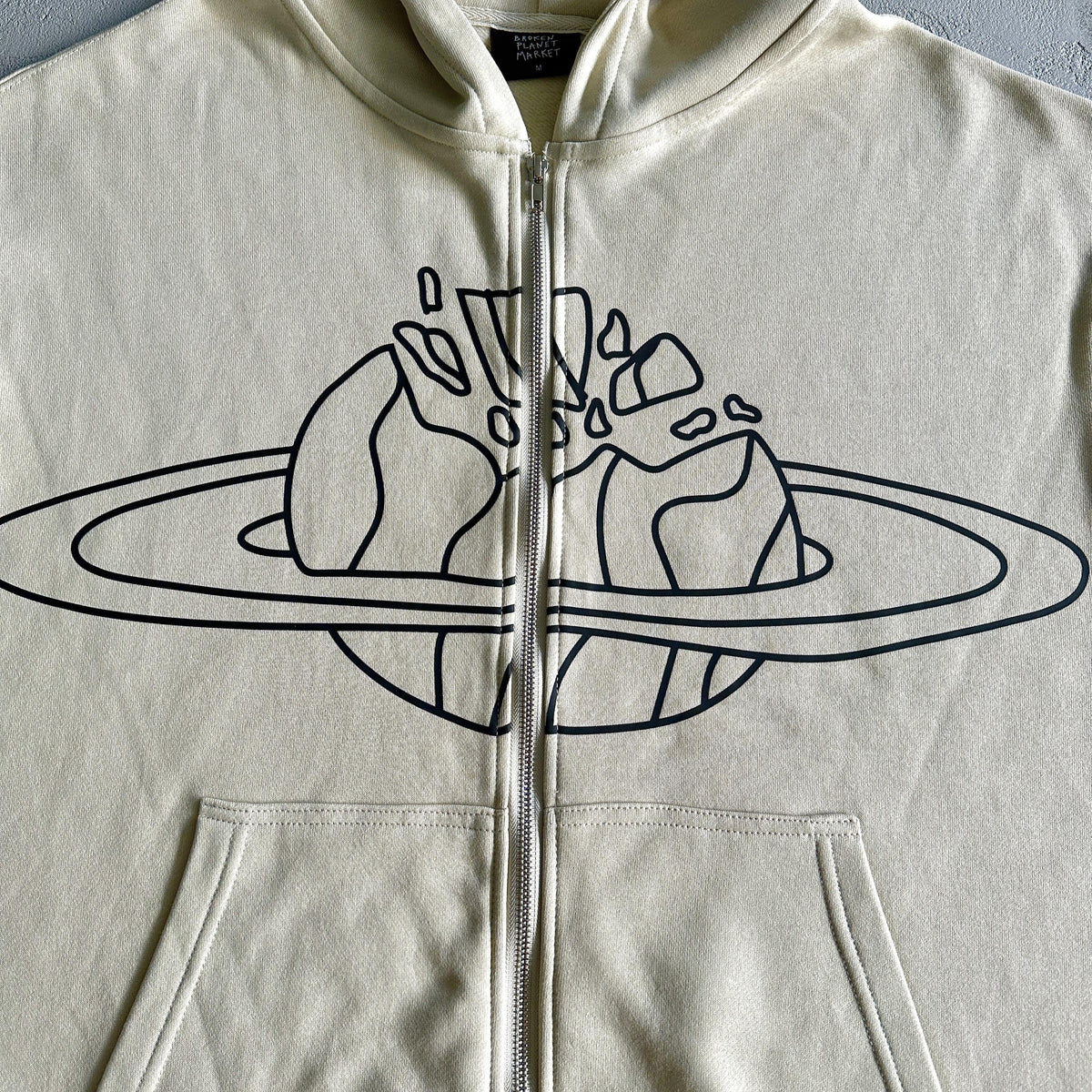 Felpa con cappuccio e zip Broken Planet Planet 