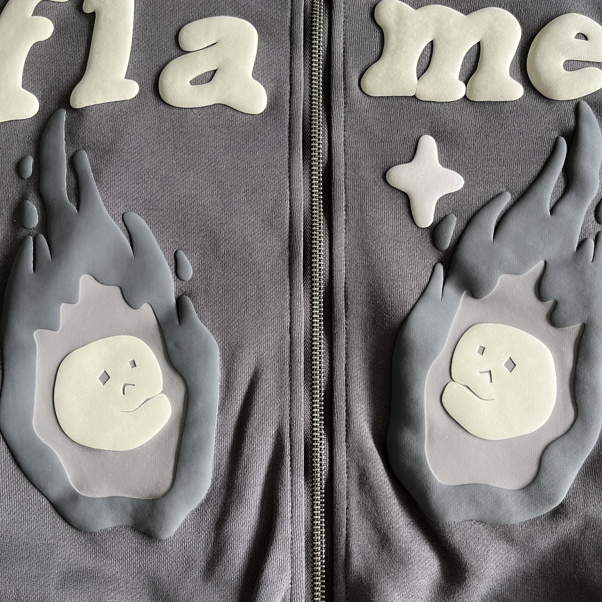 Felpa con cappuccio e zip Broken Planet Twin Flames 