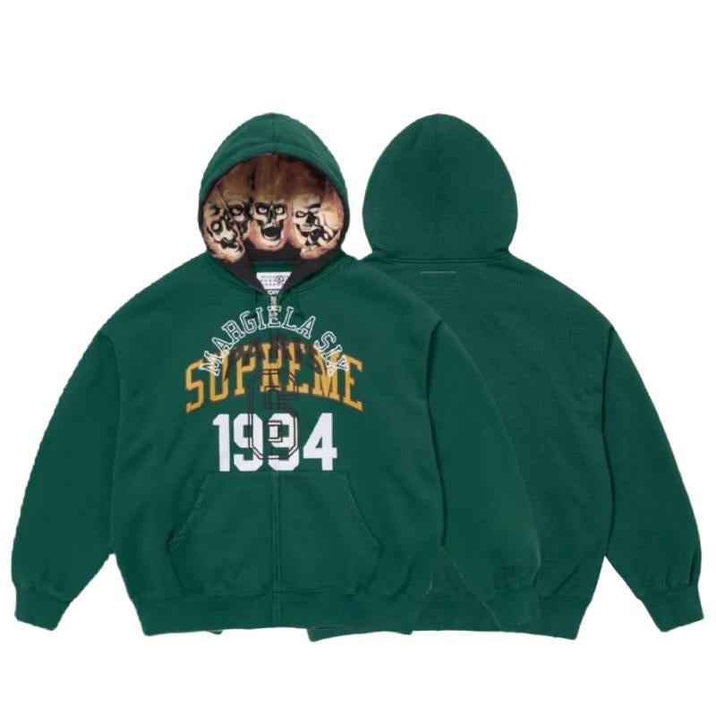 Felpa con cappuccio e zip Supreme MM6 Maison Margiela