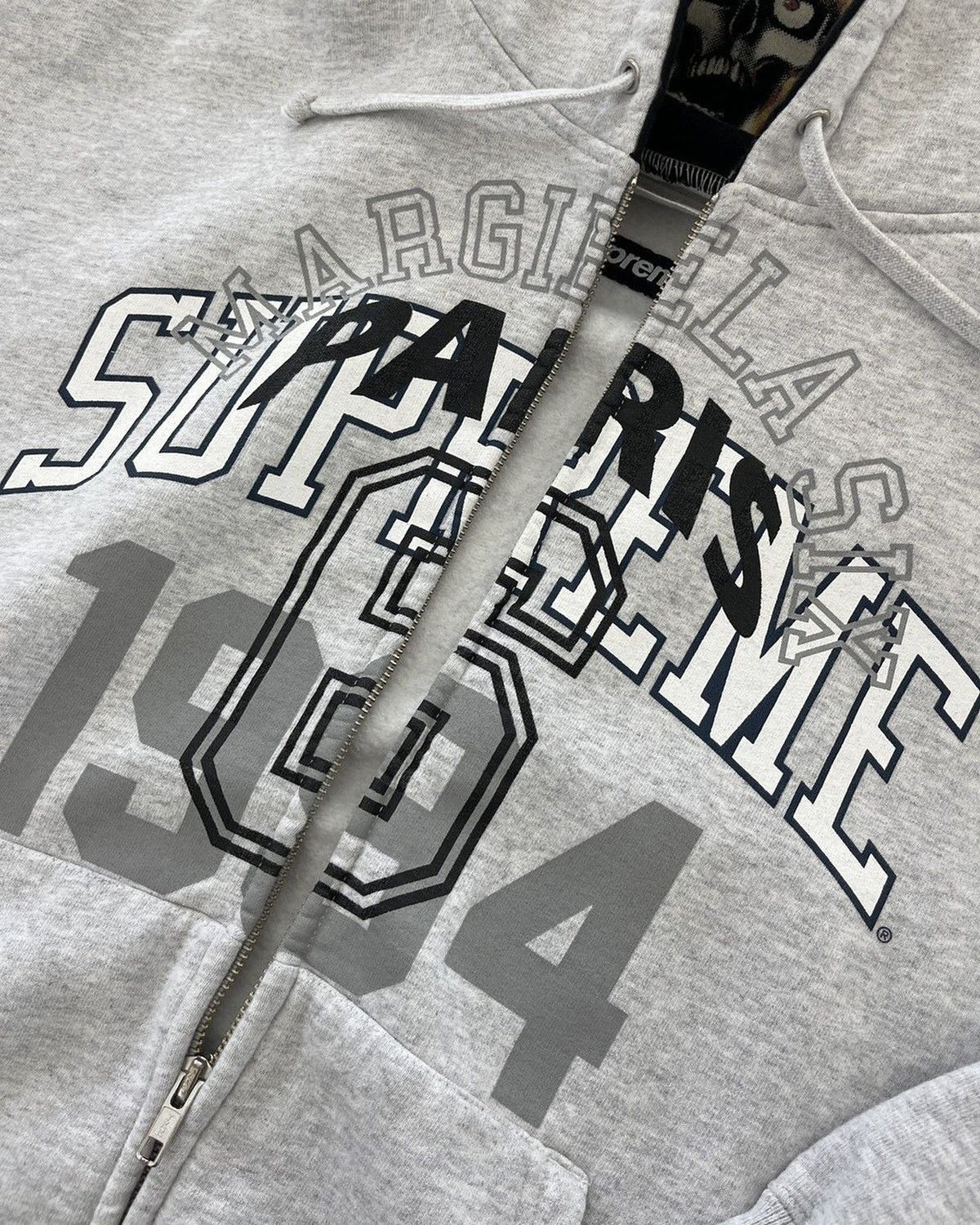 Felpa con cappuccio e zip Supreme MM6 Maison Margiela