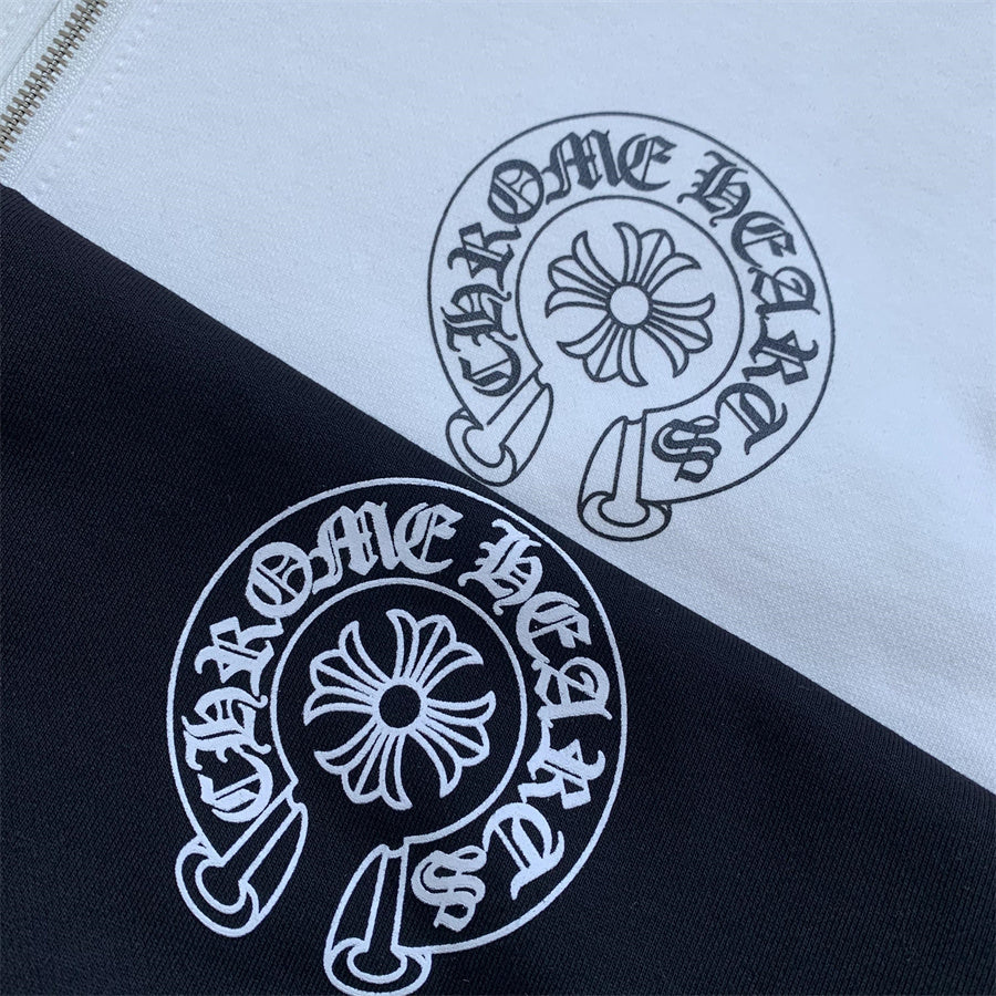 Felpa con cappuccio e zip Chrome Hearts