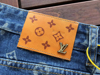 Supreme x Louis Vuitton 5-Pocket-Jeans aus Jacquard-Denim