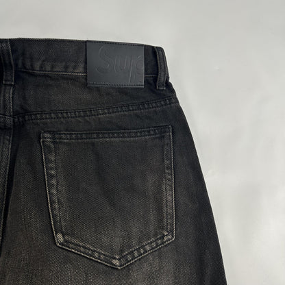 Supreme Baggy Jeans Distressed Loose Fit Selvedge