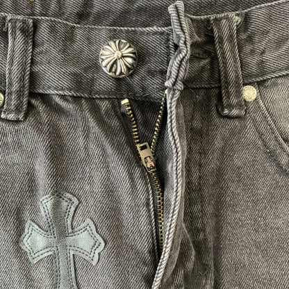 Pantaloni in jeans Chrome Hearts