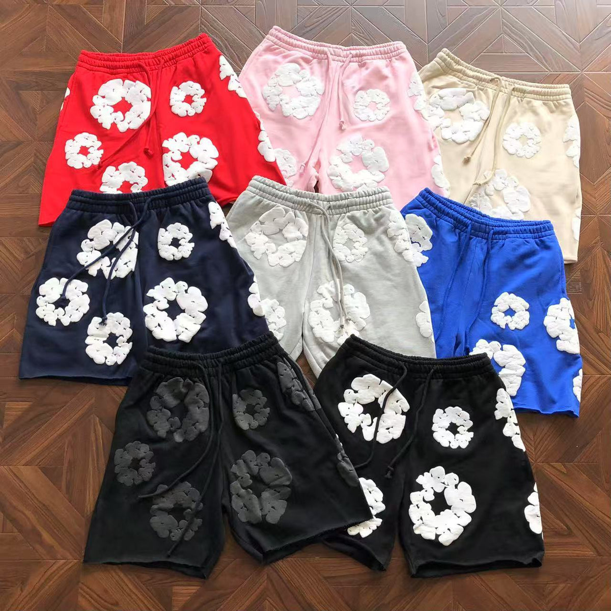 Denim Tears – Shorts mit Baumwollkranz