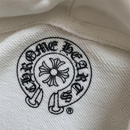 Felpa con cappuccio e zip Chrome Hearts