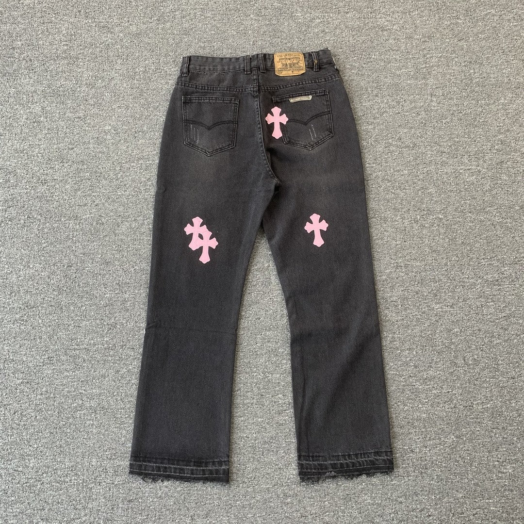 Pantaloni in jeans Chrome Hearts